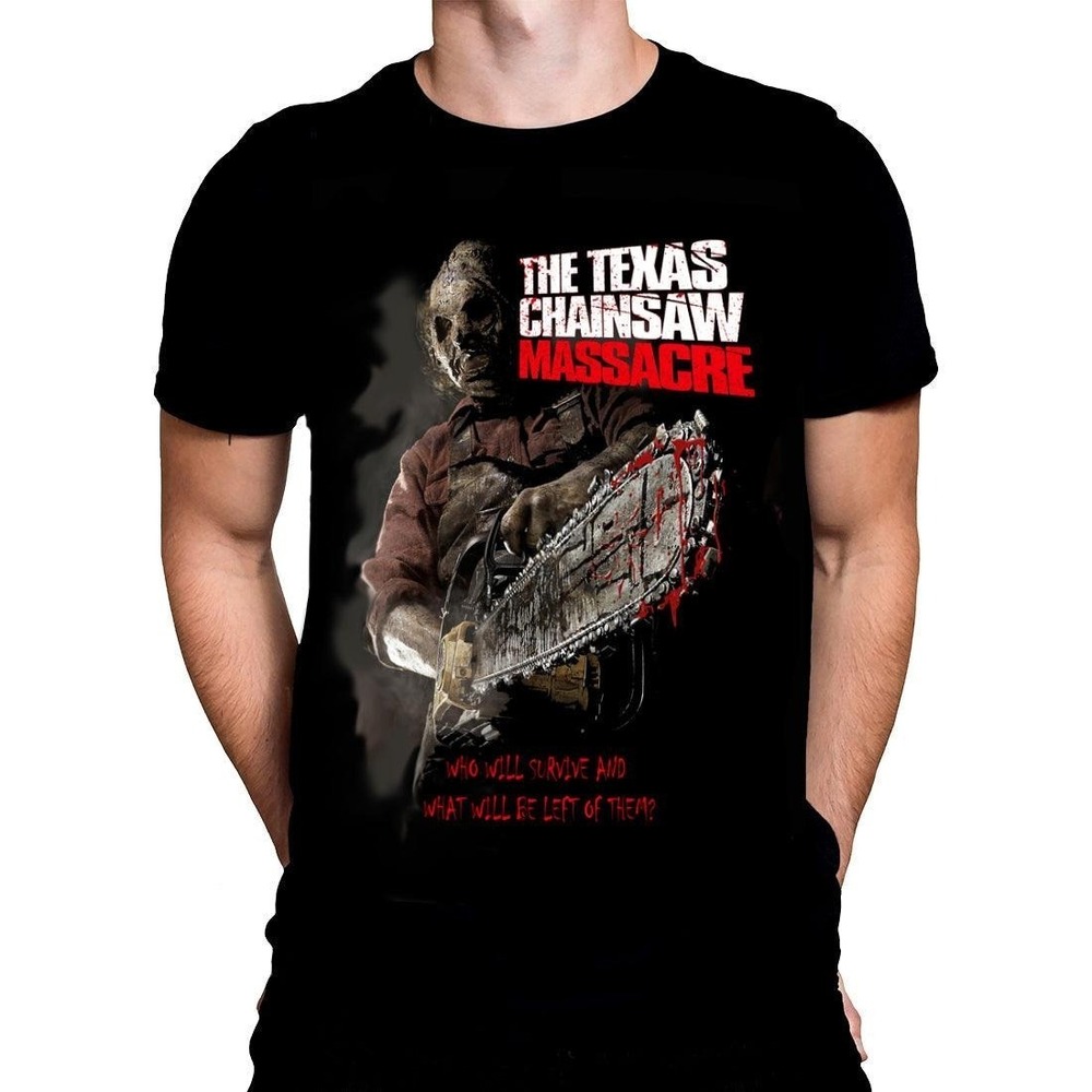 CHAINSAW MASSACRE - Classic Horror Movie Art - T-Shirt
